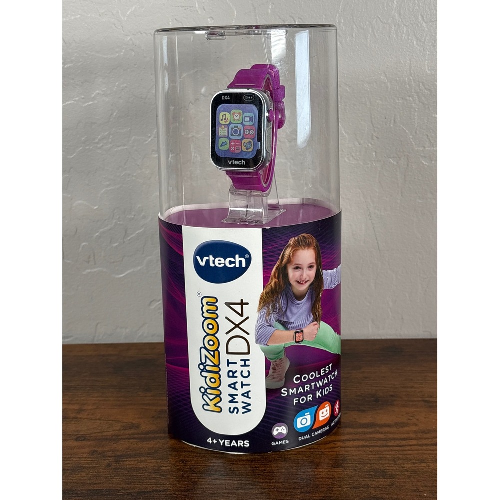 VTech KidiZoom‎ Smartwatch DX4 Purple Kids Digital Camera Watch 80-575210 NEW